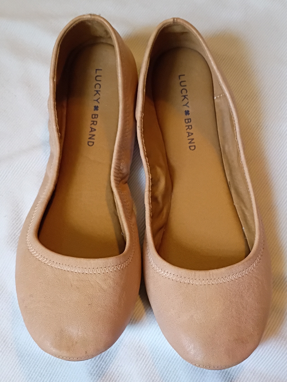 Lucky Brand Blush Tan Women's Erin Ballet Flats